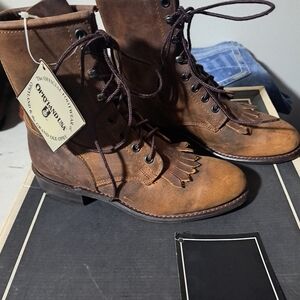 Tan Leather Womens Boots